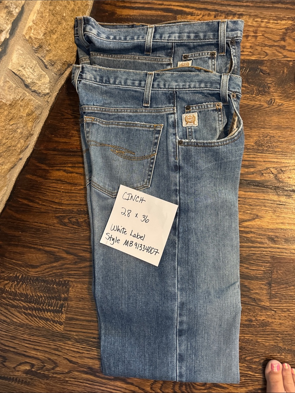 Cinch White Label Men's Straight Jeans - Light Blue